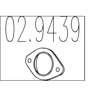 MTS 02.9439 - Joint d'étanchéité, tuyau d'échappement