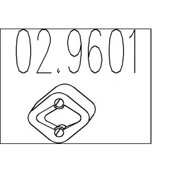 MTS 02.9601 - Butée élastique, silencieux