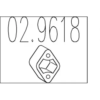 MTS 02.9618 - Butée élastique, silencieux