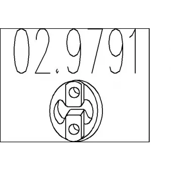MTS 02.9791 - Butée élastique, silencieux