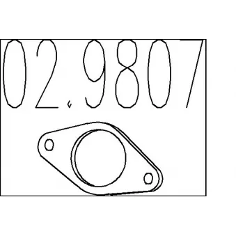 Joint d'étanchéité, tuyau d'échappement MTS [02.9807]