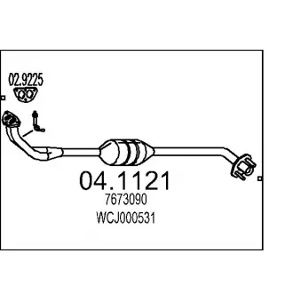 MTS 04.1121 - Catalyseur