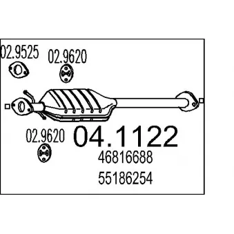 MTS 04.1122 - Catalyseur