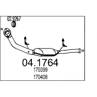 MTS 04.1764 - Catalyseur