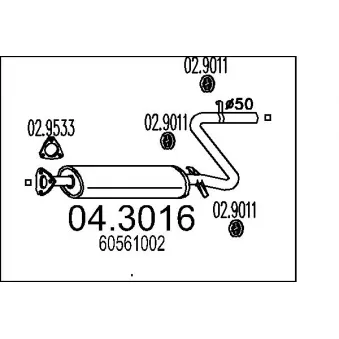 Catalyseur MTS [04.3016]
