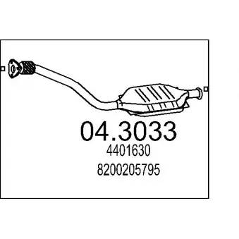 MTS 04.3033 - Catalyseur