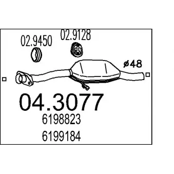 MTS 04.3077 - Catalyseur