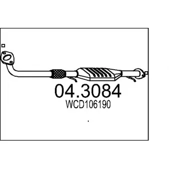 MTS 04.3084 - Catalyseur