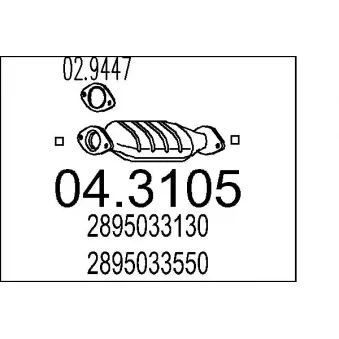 Catalyseur MTS [04.3105]