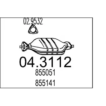 Catalyseur MTS [04.3112]
