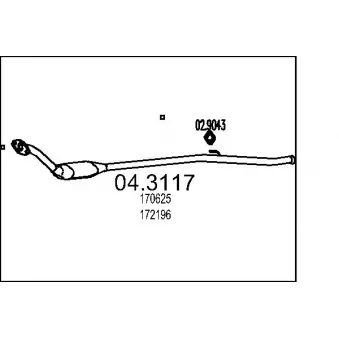 MTS 04.3117 - Catalyseur