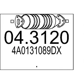 MTS 04.3120 - Catalyseur