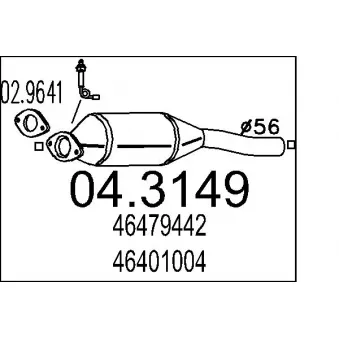MTS 04.3149 - Catalyseur