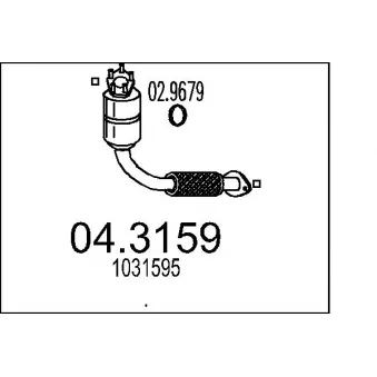 MTS 04.3159 - Catalyseur