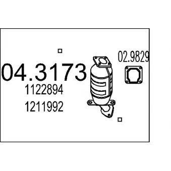 Catalyseur MTS [04.3173]