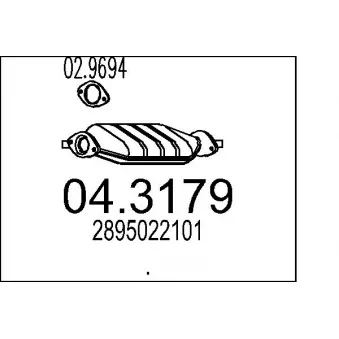MTS 04.3179 - Catalyseur