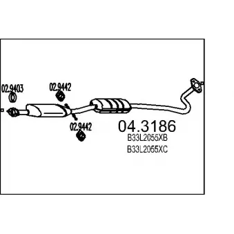 Catalyseur MTS [04.3186]