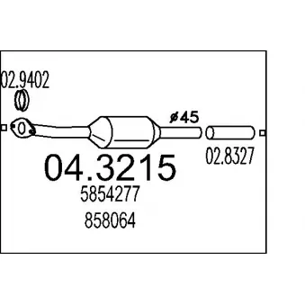 MTS 04.3215 - Catalyseur
