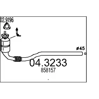 MTS 04.3233 - Catalyseur