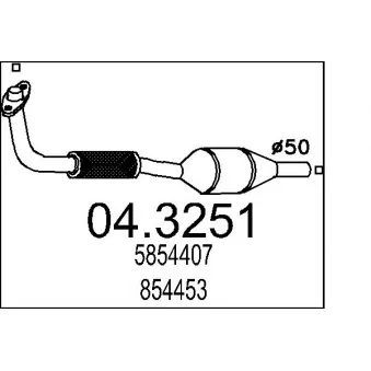 MTS 04.3251 - Catalyseur
