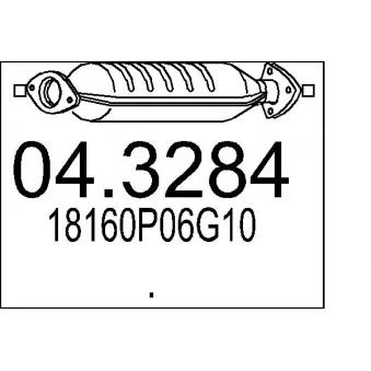 MTS 04.3284 - Catalyseur