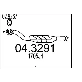 MTS 04.3291 - Catalyseur