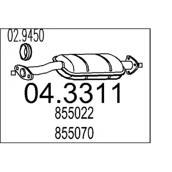 Catalyseur MTS [04.3311]