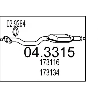 Catalyseur MTS [04.3315]