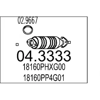 MTS 04.3333 - Catalyseur