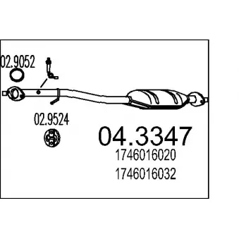 MTS 04.3347 - Catalyseur