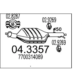 Catalyseur MTS [04.3357]