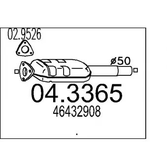 MTS 04.3365 - Catalyseur