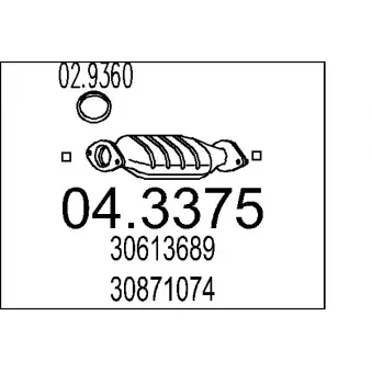Catalyseur MTS [04.3375]