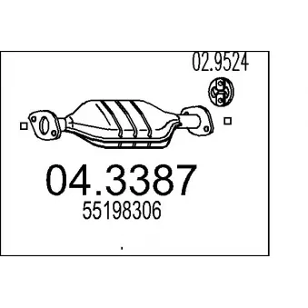 MTS 04.3387 - Catalyseur
