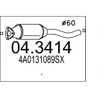MTS 04.3414 - Catalyseur