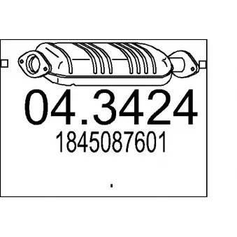 MTS 04.3424 - Catalyseur