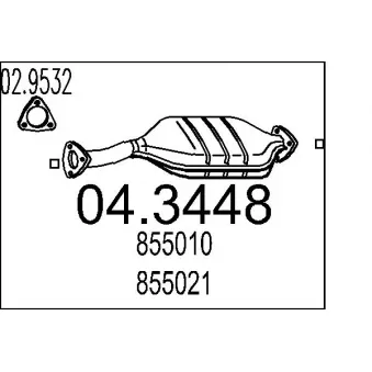 MTS 04.3448 - Catalyseur