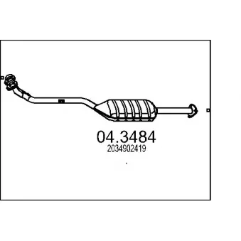 MTS 04.3484 - Catalyseur