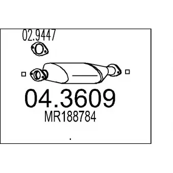Catalyseur MTS [04.3609]