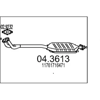 Catalyseur MTS [04.3613]