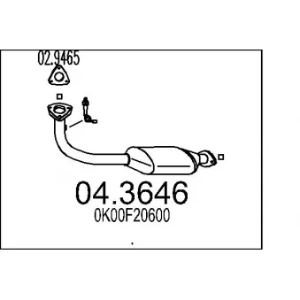 Catalyseur MTS [04.3646]