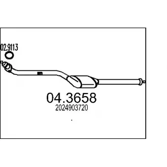 Catalyseur MTS [04.3658]