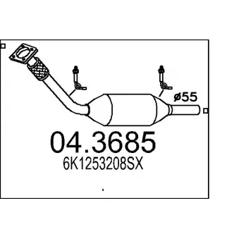 Catalyseur MTS [04.3685]