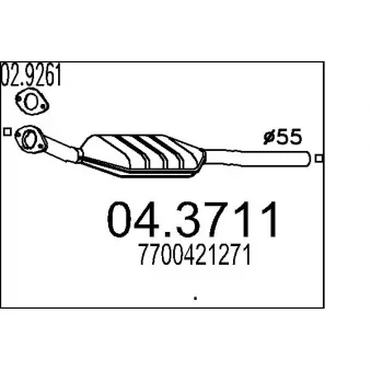 Catalyseur MTS [04.3711]