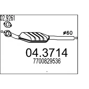 Catalyseur MTS [04.3714]
