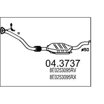 MTS 04.3737 - Catalyseur