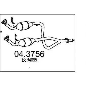 MTS 04.3756 - Catalyseur