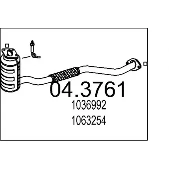 MTS 04.3761 - Catalyseur