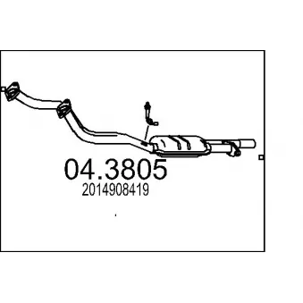 Catalyseur MTS [04.3805]