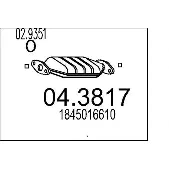 MTS 04.3817 - Catalyseur